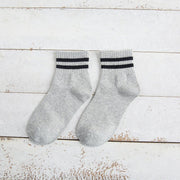 Comfortable 2-Stripe Tube Socks for Women
