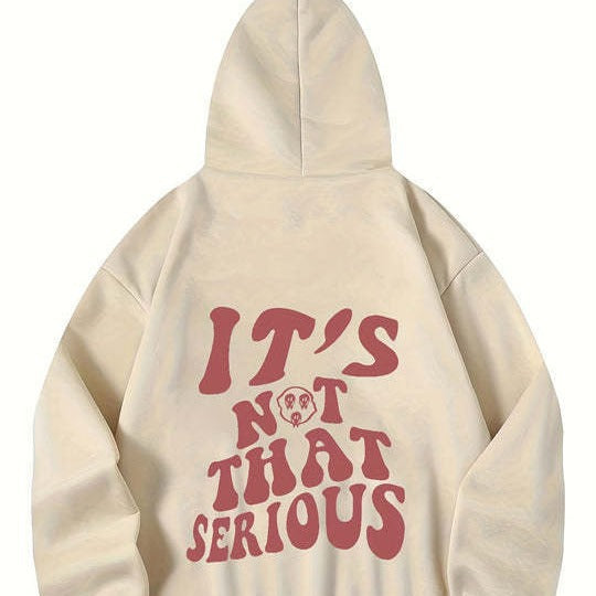High Street Loose Cotton Sports Pullover Hoodie