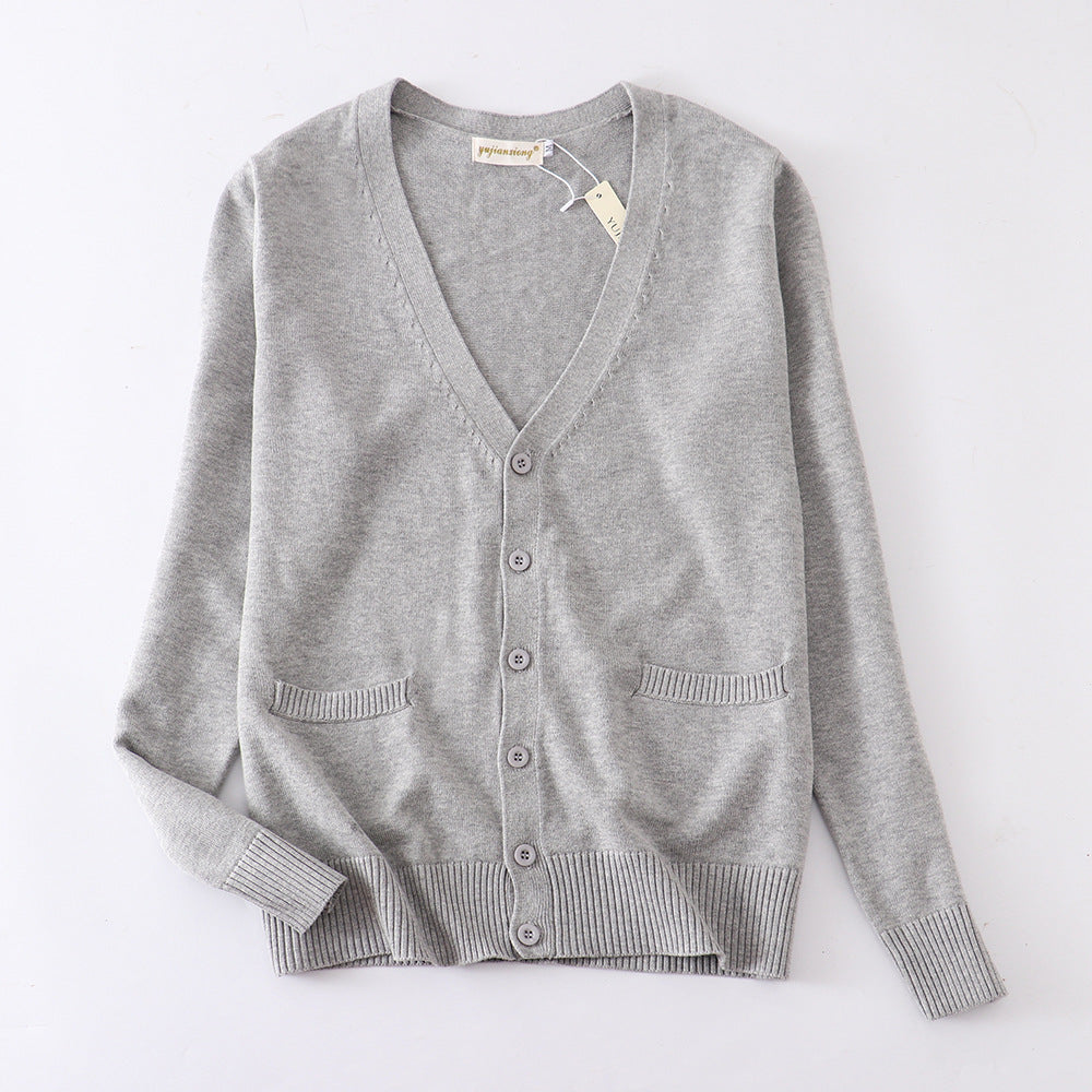 Womens Fashionable Retro Casual Knitted Cardigan