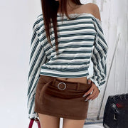 Women's Lace-Trimmed Knitted Top