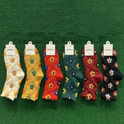 Cozy Autumn Plaid Socks for Women