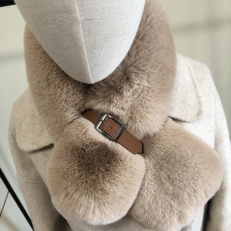 Warm Fox Fur Scarf