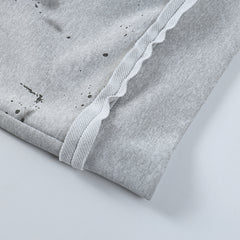Knitted Butterfly Print Loose Hoodie