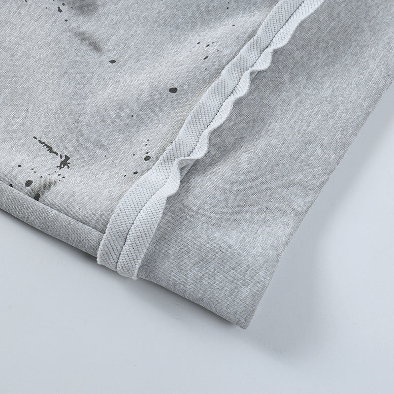 Knitted Butterfly Print Loose Hoodie
