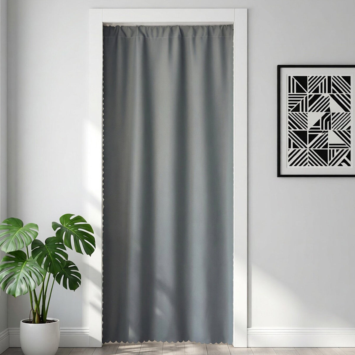 Bedroom Home Hanging Curtain Solid-color Fabric Curtain