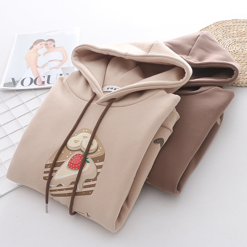Women's Cozy Plush Hooded Casual Sweater