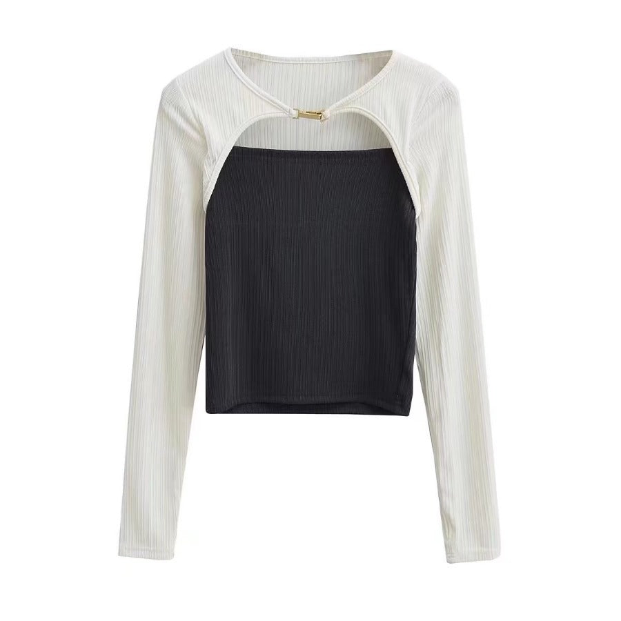 Women's Long Sleeve Elastic Fit Bottoming Shirt