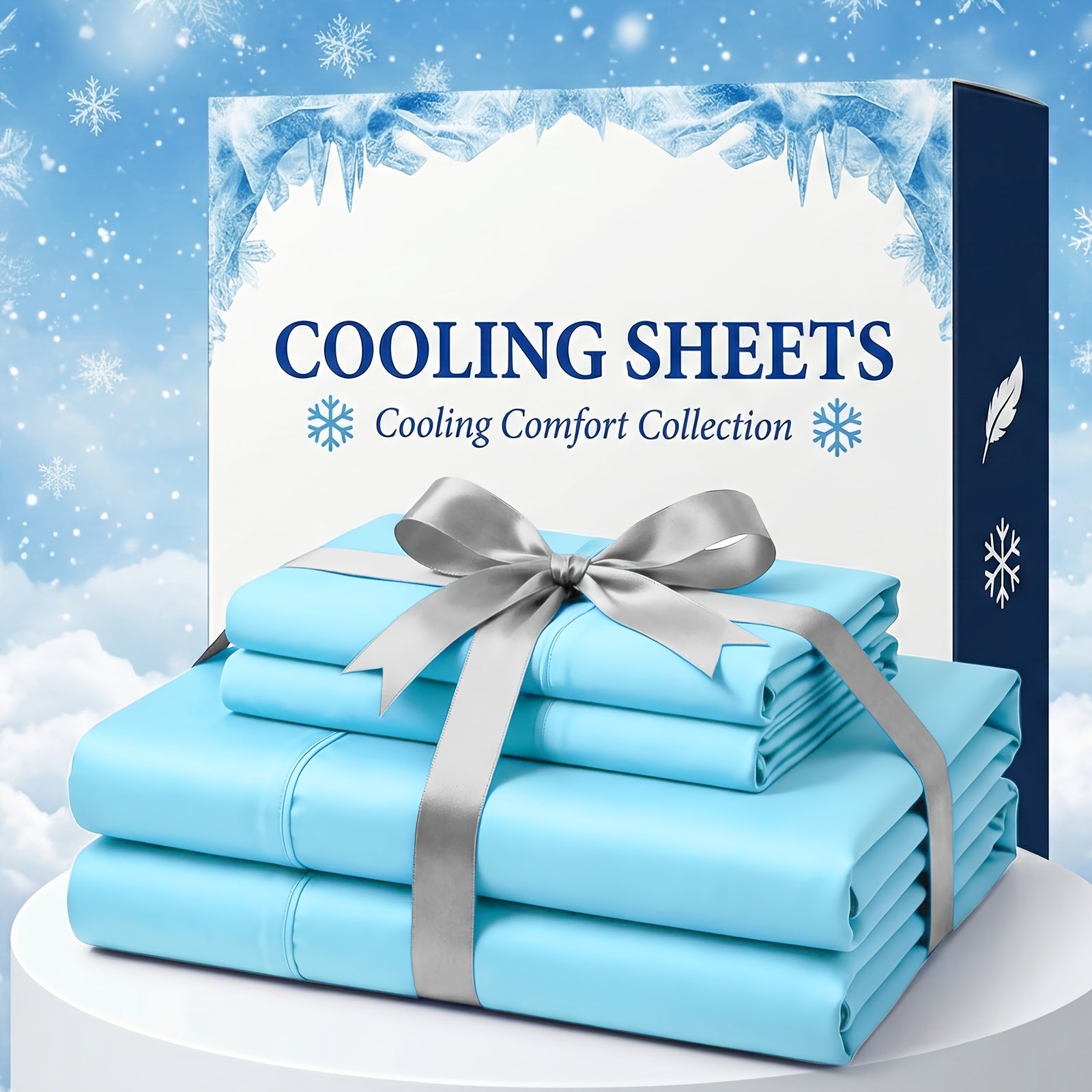 Bamboo Fiber Bed Sheet Set with Extra Deep Pockets - Breathable and Cooling