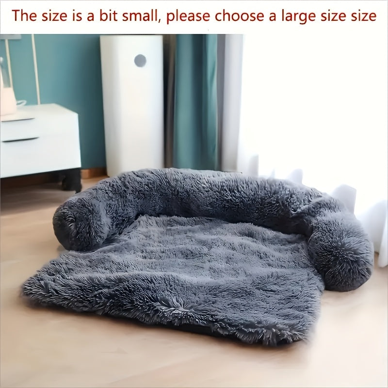 1Pc Luxury Ultra-Soft Comfortable Dog Bed - Dual-Function Pet Sofa Bed, Sturdy And Stylish Integrated Nest, Suitable For Indoor/Outdoor Relaxation, Dog Bed For Small Medium, Large Dogs, Indoor Pet...