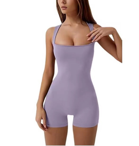 Vest Tummy-control Stretchy Shorts Bodysuit
