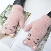 Warm Women's Full Finger Gloves for Cold Weather