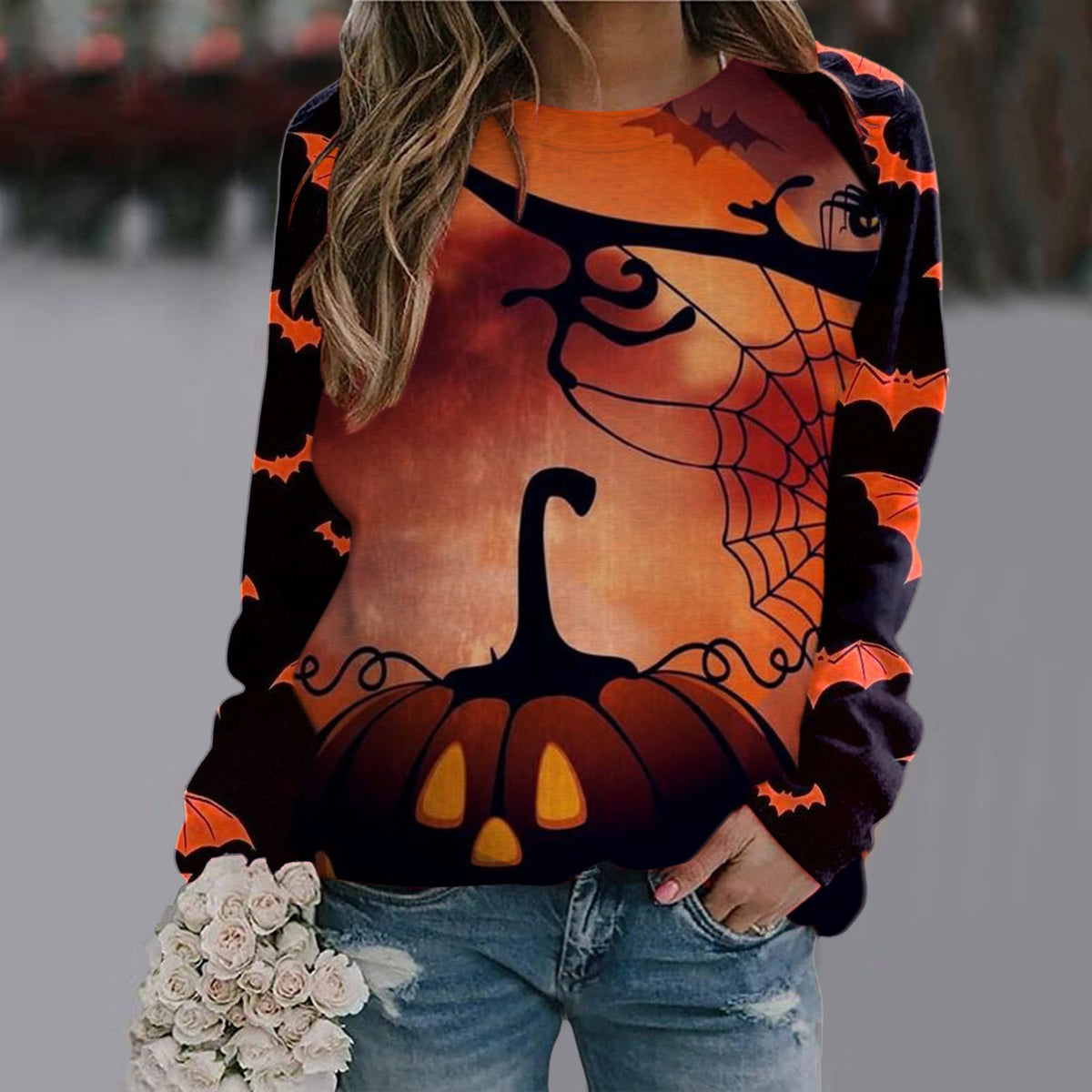 Women's Trendy Printed Long Sleeve T-Shirt