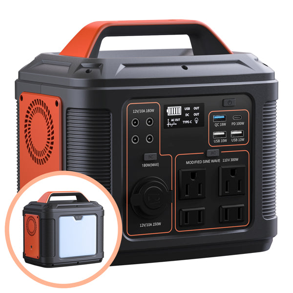 Portable Power Station 296Wh 80000mAh Lithium Battery
