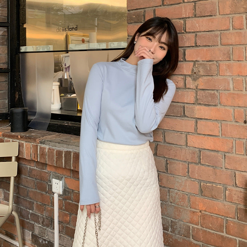 Plus Size Women's Thickened Multi-color Turtleneck Bottoming Shirt