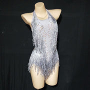 High-Elasticity Tassels Dance Suit for Yoga & Ballet