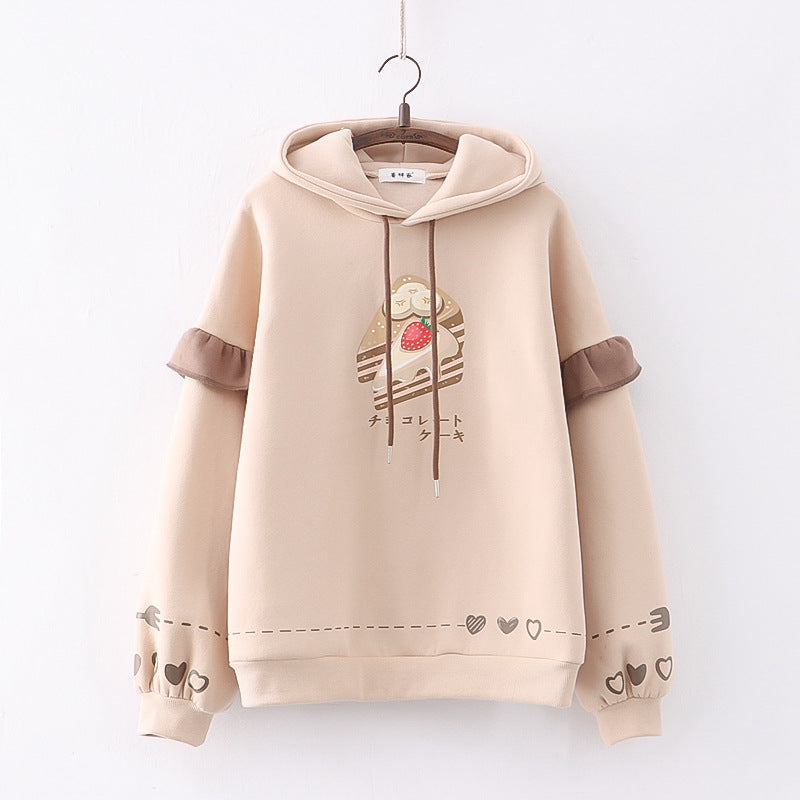 Women's Cozy Plush Hooded Casual Sweater