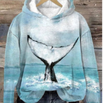 Oversized Drape Cardigan Hoodie Sweatshirt
