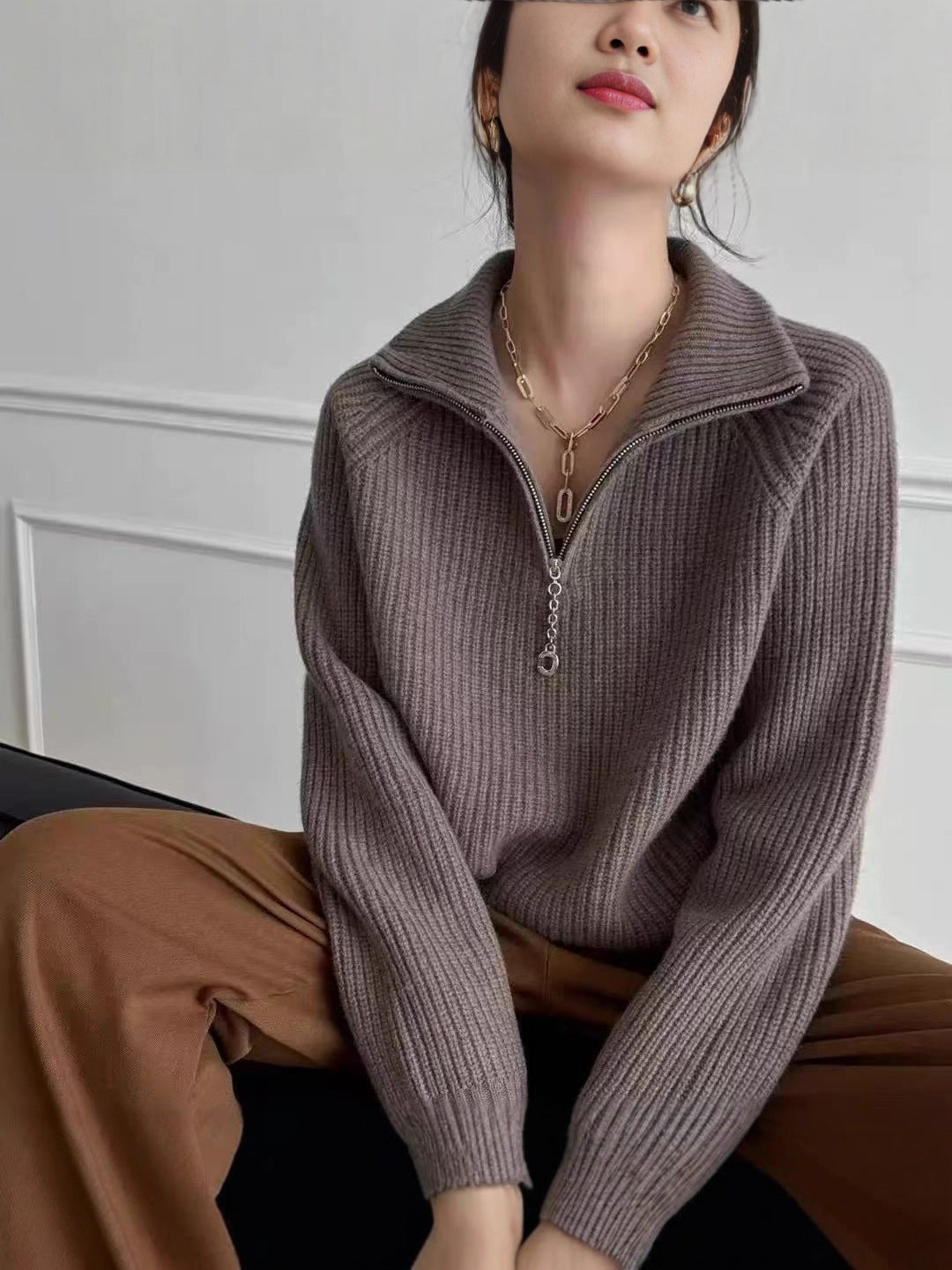 Fallwinter Sweater Loose-fitting and Thick