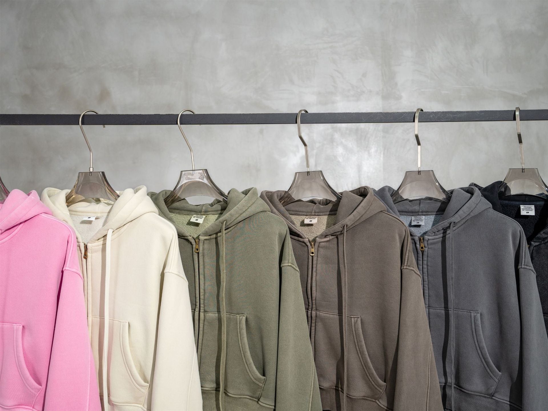 Retro Color Block Zip Hooded Sweater