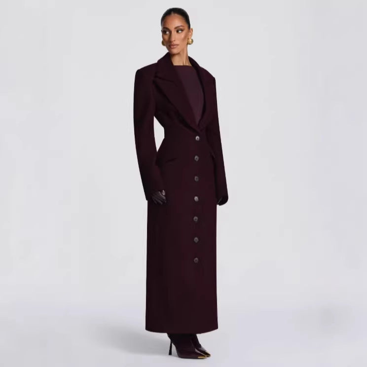 Elegant Lapel Tied Coat for Men