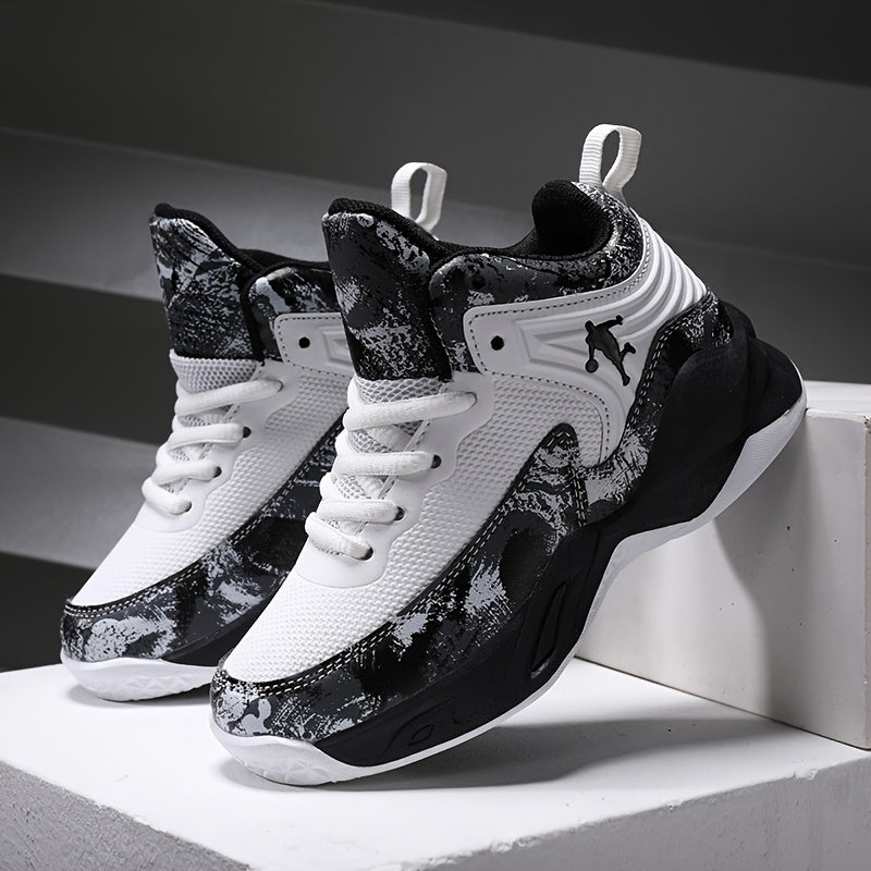 Women's High-Top Basketball Shoes with Shock Absorption