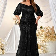 Off-Shoulder Slim-Fit Mermaid Evening Dress