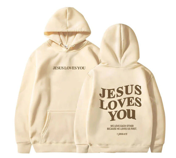 Women's Letter Print Pocket Drawstring Hoodie