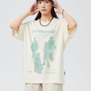 Casual Loose Short Sleeve Crew Neck Top