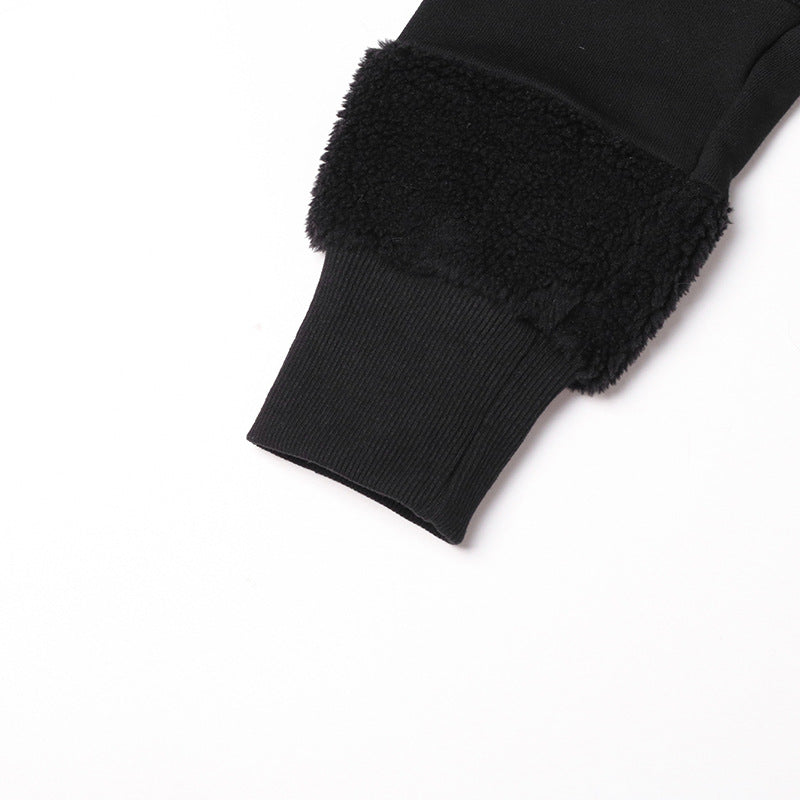 Cozy Lamb Wool Contrast Stitching Casual Sweater