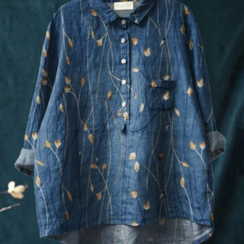 Women's Crew-neck Long-sleeve Outfit Shirt