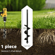 Heavy‑Duty Gardening Spiral Drill Bit – Bulb Planting Tool for Digging Holes, Squat‑Free Spiral Drilling, Multi‑Size Options