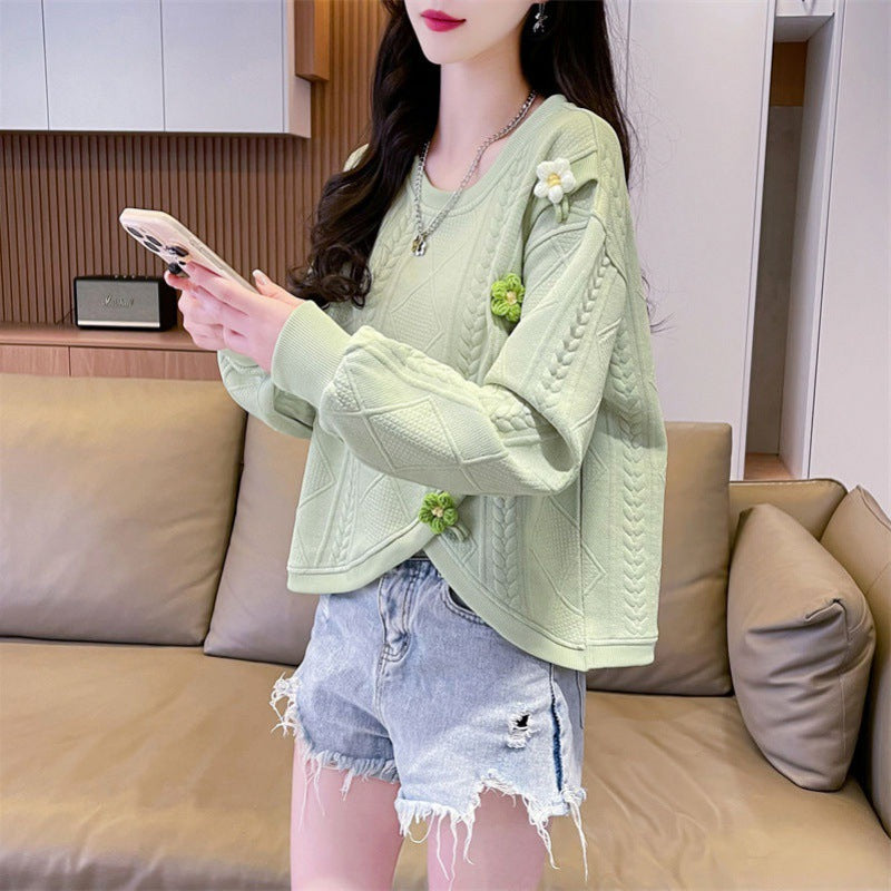 Korean Chic Irregular Loose Top for Effortless Style