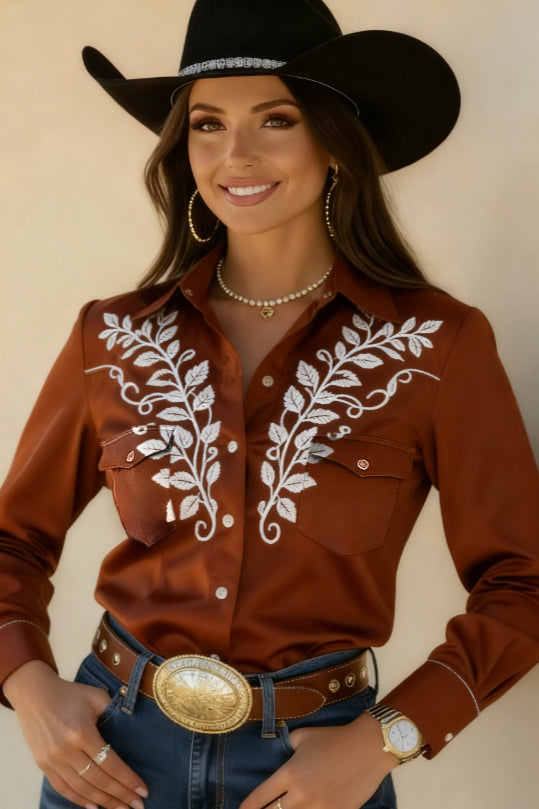 Western-style Casual Long-sleeved Shirt