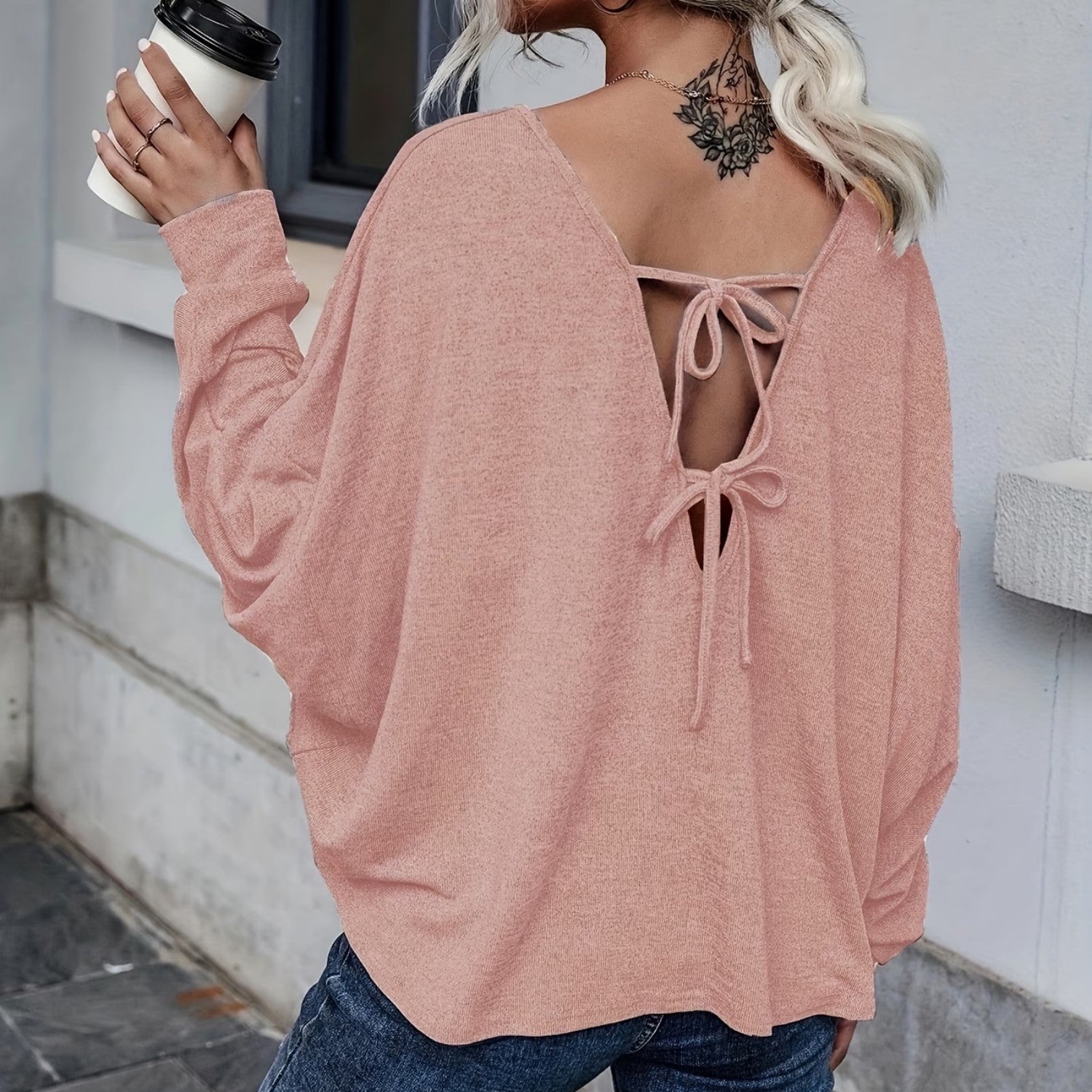 Chic Women's Long-Sleeve Polyester Top