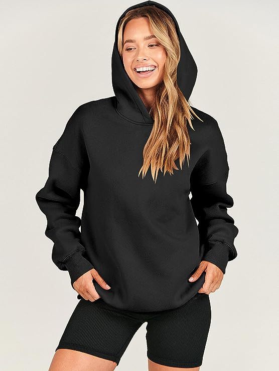 Women's Casual Loose Hooded Sports Sweatshirt