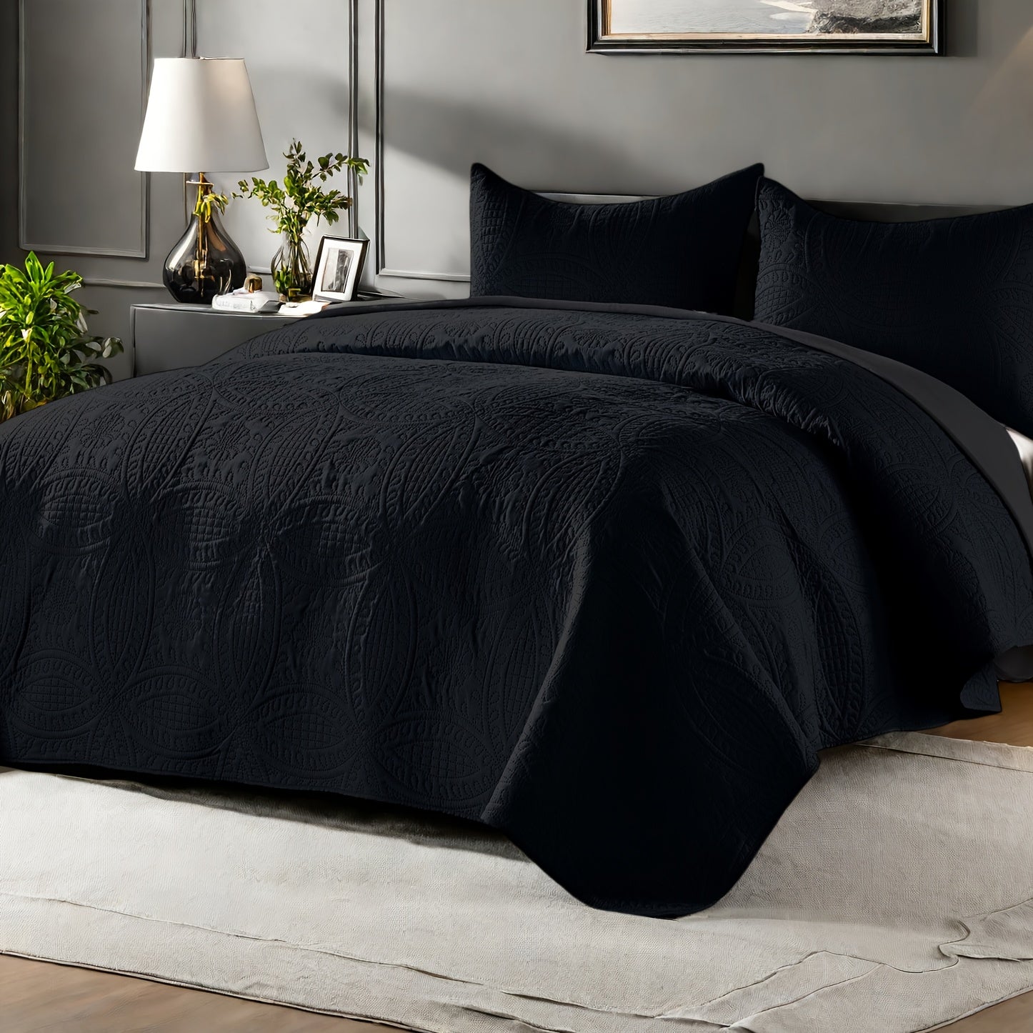 2/3pcs Quilt Set Bedspreads - Soft Cool & Refreshing Summer Quilt Lightweight Microfiber Bedspread - Modern Style Coin Pattern Coverlet For All Seasons - Gifts For The Family