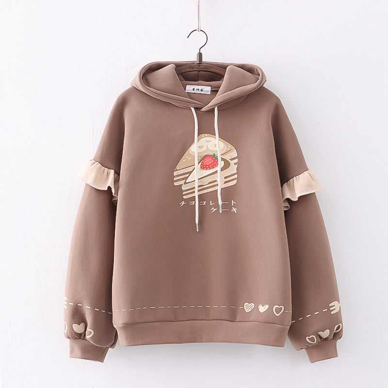 Women's Cozy Plush Hooded Casual Sweater
