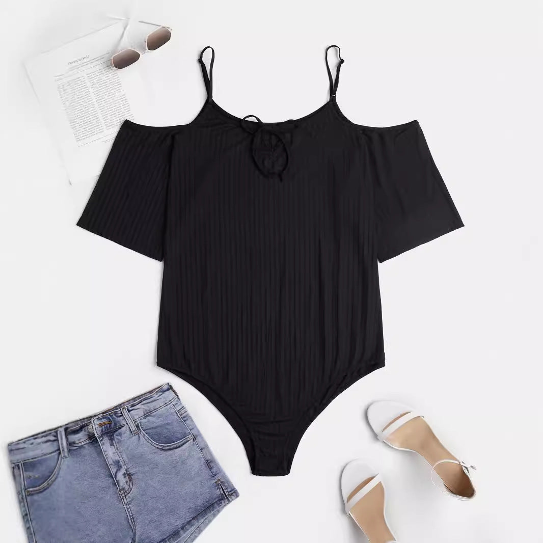 Plus-Size Sexy Off-Shoulder Elegant Jumpsuit
