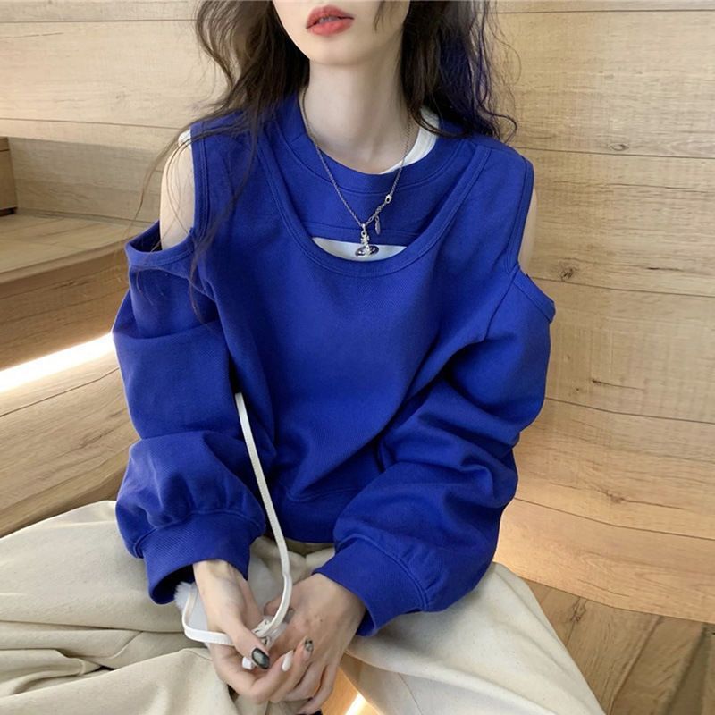 Cozy Off-The-Shoulder Loose Knit Sweater Top