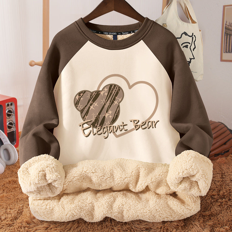 Women's Fleece-Lined Hooded Berber Winter Coat