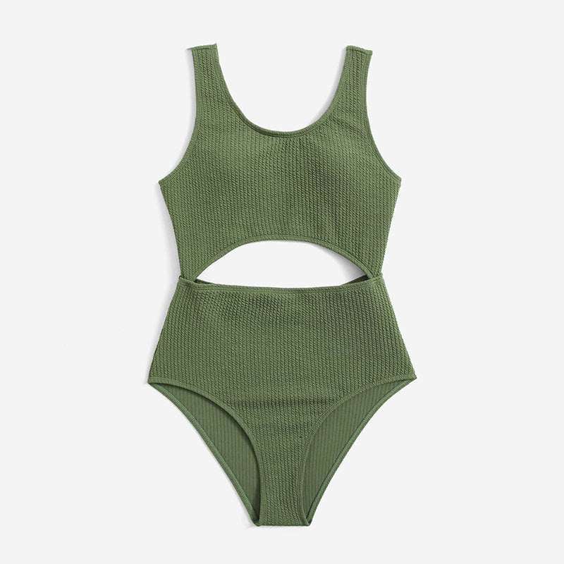 Girls' Stylish Split Triangle Bikini Swimsuit