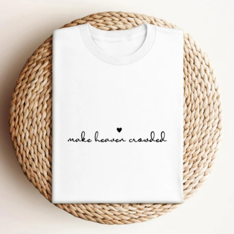 Stylish Loose-Fit Women’s Short Sleeve Tee – Casual Print Pocket