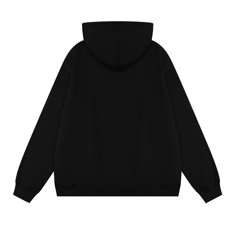 Vintage Plush Hoodie Autumn Winter Couple High Street Pullover