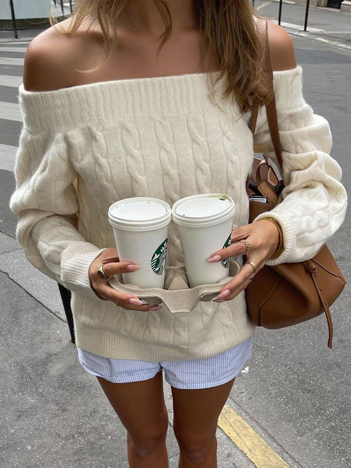 Womens Casual Solid-color Long-sleeve Vest Sweater