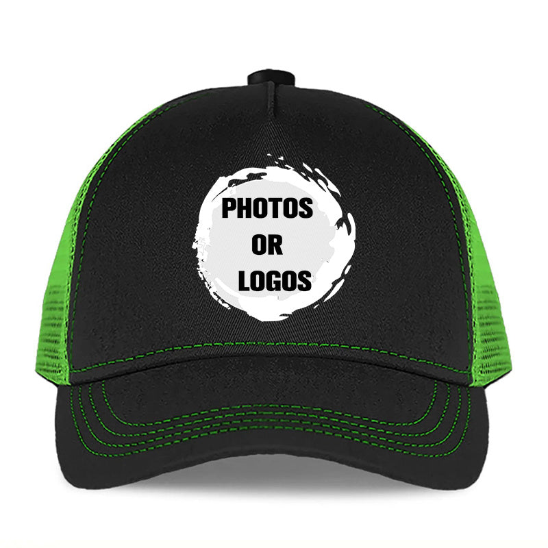 Custom Kids' Baseball Cap – Elastic Fit, Breathable Fabric, Curved Brim with Sun Protection