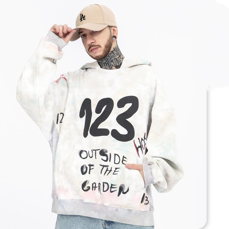 Vintage Heavy Wash Graphic Hoodie for Women