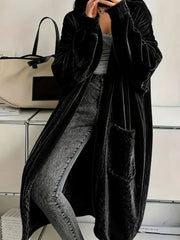 Warm Velvet Cape Coat