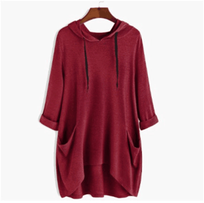 Women's Cozy Cashmere Hooded Pullover T-Shirt
