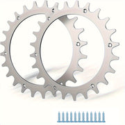 Set of 2 Stainless Steel Traction Spikes for 205 mm Robotic Lawnmower Wheels (Worx S/M)