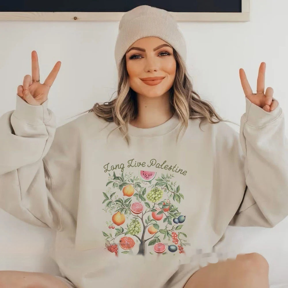 Watermelon Fruit Print Casual Pullover T-Shirt